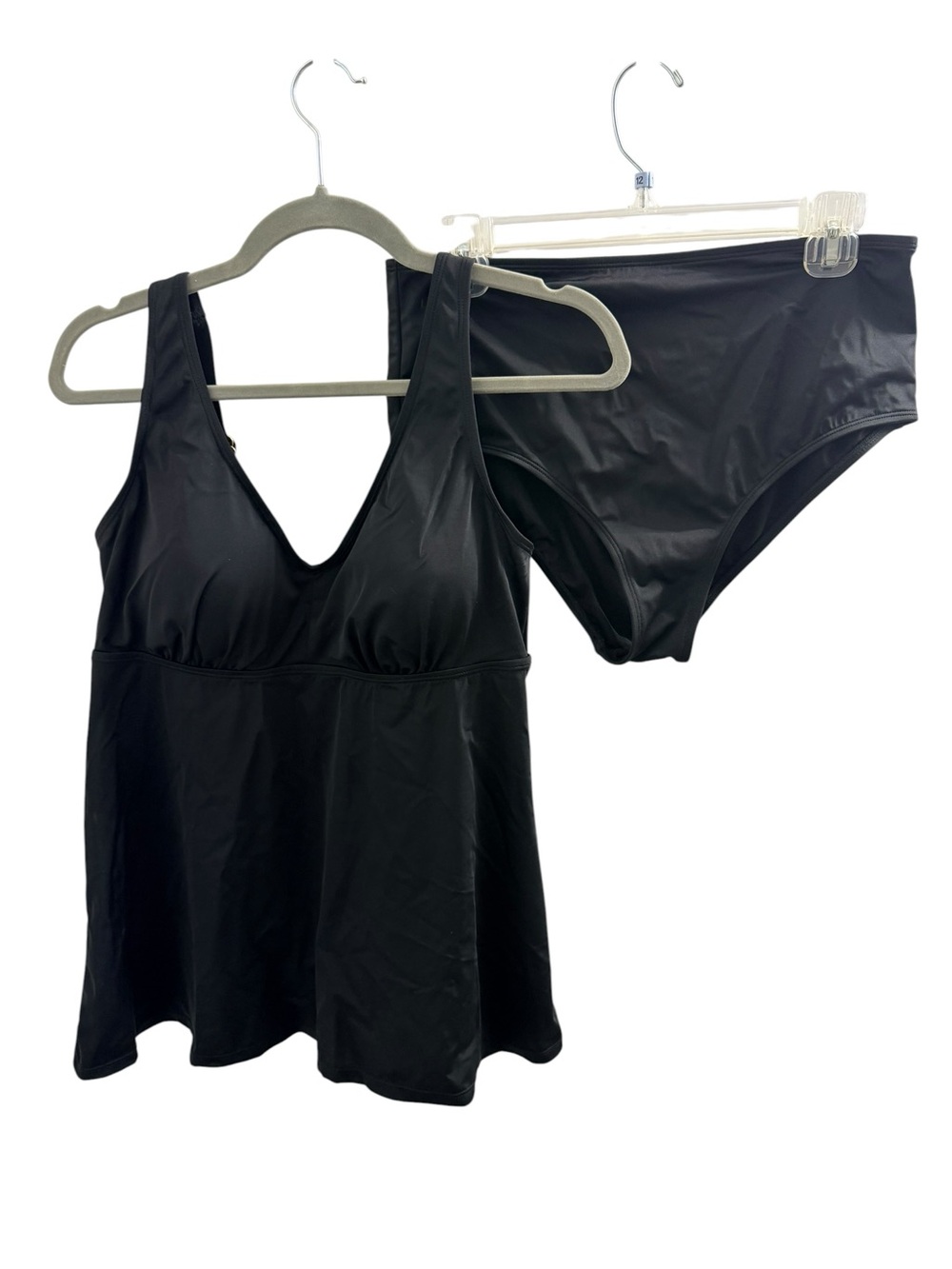 Kim Gravel x Swimsuits Black Tankini with Brief NWT Size 12